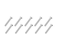 QUARKZMAN 30 Pièces Vis À Tête Plate Torx M2.5X20Mm Couleur Argentée. | En Acier Inoxydable, Entièrement Filetées, Résistantes À L'Effraction, Pour Panneau De Porte Anti-Vol