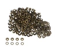 QUARKZMAN 300 Ensembles Œillets en Métal de 3mm ID avec Rondelles, Œillets en Fer pour Chaussures, Vêtements, Ceintures, Étiquettes, Sacs, Tissus, Cuir,DIY, Accessoires, Bronze
