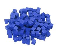 QUARKZMAN 300Pcs Blocs De Bois Pour Artisanat, 1cm cubique De Bois Brut Carrés Solides Pour Projets DIY Cadeaux Personnalisés, Blue