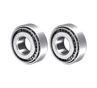 QUARKZMAN 30202 Conique Rouleau Roulement x 2PCS Chrome Acier Cône et Tasse Ensemble pour Jardin Machines et Automobile, [15mm x 35mm x 12mm]