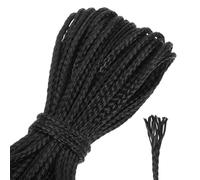 QUARKZMAN 30Ft Corde Tressée De Pêche, 550lb 2mm Diamètre Corde Paracorde Multifonction Utilitaire Ligne Carillon À Vent Ligne Cerf-Volant Camping, Montgolfière, Survie en Plein Air, Noir