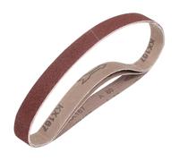 QUARKZMAN 30mm x 533mm Bandes Abrasives, 3 Pcs 80 Grains Ceinture Abrasive en Oxyde D'Aluminium pour Travail du Bois, Polissage Métallique, Affûteuse de Couteaux