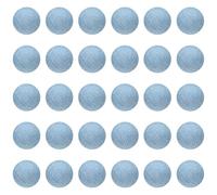 QUARKZMAN 30Pcs 18L Bouton Recouvert de Tissu Bleu Clair 11.5mm 15/32" Tige en Plastique Boutons Mercerie Rond de Rechange pour Couture, Loisirs Créatifs et Vêtements Costumes, Pulls