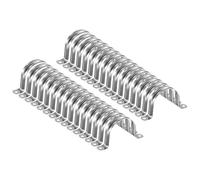 QUARKZMAN 30pcs 2 3/8" 60mm Attaches De Conduit, Collier De Tube U M60, Bride Rigide De Tuyau En Acier Inoxydable, Support En U Avec Deux Trous Pour Fixation De Tuyau Tube Durite Cordon