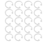 QUARKZMAN 30Pcs 23mm Anneau De Retenue Interne Circlip, 304 Acier Inoxydable Anneaux De Retenue Interne Circlip C-Clips GB893 Pour Arbres Rainurés Goujons, Ton Argenté