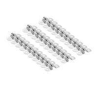 QUARKZMAN 30Pcs 3/16" 5mm Colliers de Conduit Collier de Tube en U M5 | Attache Rigide pour Tuyau en Acier inox, Support en Forme de U avec Deux Trou pour Fixation de Tuyau Tube Durite
