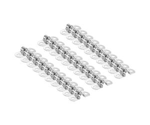 QUARKZMAN 30Pcs 3/16" 5mm Colliers De Conduit, Collier De Tube En U M5, Attache Rigide Pour Tuyau En Acier inox, Support En Forme De U Avec Deux Trou Pour Fixation De Tuyau Tube Durite