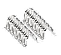 QUARKZMAN 30pcs 3 9/16" 90mm Attaches De Conduit, M90 Collier En U Pour Tube, Collier Rigide En Acier Inox, Support En Forme De U Avec Deux Trou Pour Fixation De Tube Conduit Câble Fil