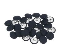 QUARKZMAN 30pcs 32L Étoffe Bouton Recouvert de Tissu 20mm Rond Métal Tige Couture Tissu Couvert Bouton Boutons Mercerie Boutons pour Costumes Robe Chemisiers, Marine Bleu