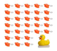 QUARKZMAN 30Pcs Bec De Canard en Plastique, 0.94 in Remplacement De Bec De Sécurité pour Poupée avec Rondelles pour DIY Artisanat Crochet Becs De Canard Fabrication De Poupées