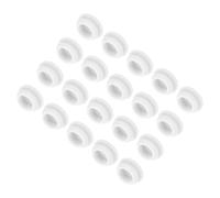 QUARKZMAN 30pcs Bouchons de Trou de Verrouillage en Silicone, Diamètre de Montage 12,5mm Rainure Étroite Largeur 2mm Joint de Panneau Rond Bouchons d'Étanchéité Étanches Blanc