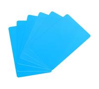 QUARKZMAN 30Pcs Cartes PVC Vierges de Couleur, Cartes en Plastique CR80 15 Mil Vierges pour Badge d'Identification, Cartes de CRédit, Badges d'Identification, Imprimante, Bleu