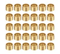 QUARKZMAN 30Pcs Coussins À Manchon, Alésage 10mm x 12mm OD x 8mm Longueur, Bague Auto-Lubrifiante En Bronze Fritté