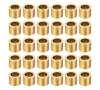QUARKZMAN 30Pcs Douilles Lisses, Alésage 7mm x Diamètre Extérieur 10mm x Longueur 8mm, Coussins Auto-Lubrifiants En Bronze Fritté