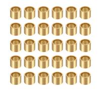 QUARKZMAN 30Pcs Douilles Lisses, Alésage 8mm x Diamètre Extérieur 10mm x Longueur 8mm, Paliers Auto-Lubrifiants En Bronze Fritté