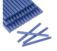 QUARKZMAN 30Pcs Mini Bâtonnets De Colle 0.3"x3.9" Bâtonnets De Colle Chaude À Haute Adhérence Pour Pistolet À Colle Bandes Adhésives À Fusion Pour DIY, Pailleté Bleu