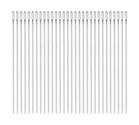 QUARKZMAN 30pcs Perles Aiguilles 1.6mm Dia Long Droit Couture Aiguilles Inox Acier Broderie Couture Aiguilles 5pouce