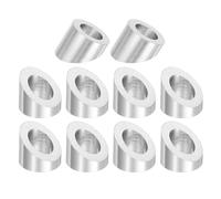 QUARKZMAN 30pcs Rondelle Biseautée à 33 Degrés 9.5x16x13.8mm Argenté