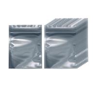 QUARKZMAN 30pcs Sachets Antistatiques 3.5" x 5.1" Double Couche Anti Statique Refermable ESD Sac De Blindage pour GPU Disque Dur HDD SSD LED Lumières, Semi-Transparent Gris Foncé