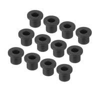 QUARKZMAN 30Pcs t Shape Passe-Câble En Caoutchouc Monture Dia 10mm ID 7mm H 11mm Noir Protection Joint Passe-Câbles Flexible pour Tuyau Câble
