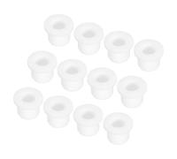 QUARKZMAN 30Pcs t Shape Passe-fil En Caoutchouc Montage Dia 12mm ID 8mm H 12mm Blanc Joint De Protection Passe-fils Flexible pour Câble Tuyau