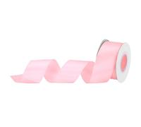 QUARKZMAN 32mm 10 Yard(9m)/30ft Satin Ribbon Grosgrain Thin Solid Silk Wedding Bouquet Ribbon Pour Valentine's Day Gift Wrapping Cake Box Bows Light Pink