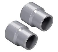 QUARKZMAN 32mm x 25mm PVC Réduction Couplage x 2 PCS DWV Tuyau Raccord Couplage Connecteurs pour Bâtiment Irrigation Plomberie Installation, [Gris]