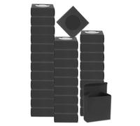 QUARKZMAN 32Pcs Boites D'Emballage Pour Savon 3.1 x 3.1 x 1.2 Inch Boite En Kraft Pour Savon Mini Boite Pour Present Pour Emballage De Patisserie Bonbons Et Presentation (Noir)