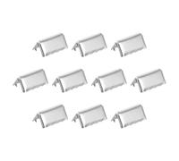 QUARKZMAN 32Pcs Embouts à Pincer, 16mm Fermoirs d'Extrémité Cordon Ruban Fermoirs d'Extrémité en Cuir Attache Corde pour Étiquette Ceinture Coton Webbing Diy Making, Argent