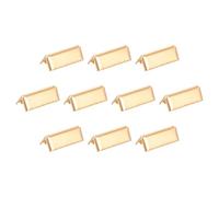 QUARKZMAN 32Pcs Embouts à Pincer, 21mm Fermoirs d'Extrémité Cordon Ruban Fermoirs d'Extrémité en Cuir Attache Corde pour Étiquette Ceinture Coton Webbing Diy Making, Or