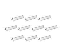 QUARKZMAN 32Pcs Embouts à Pincer, 30mm Fermoirs d'Extrémité Cordon Ruban Fermoirs d'Extrémité en Cuir Attache Corde pour Étiquette Ceinture Coton Webbing Diy Making, Argent