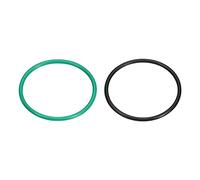 QUARKZMAN 33,6mm x 30mm x 1,8mm Nitrile Caoutchouc Joints Toriques Noir 10pcs, 34mm x 30mm x 2mm Fluor Caoutchouc Joint Joints Vert 10pcs