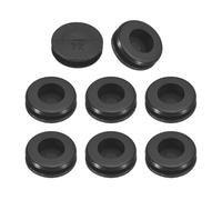 QUARKZMAN 33Pcs Passe-fils En Caoutchouc 1/2" (12mm) Trou De Perçage, 5/16" (8mm) ID Bouchons De Trou À Simple Face Joint D'étanchéité Pour Protection De Câble De Pare-feu, Noir