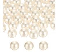 QUARKZMAN 340pcs 12mm Perles Blanc crème ABS Fausses Perles Remplissage de Vase 300g Remplissage décoratif pour Artisanat Centres de Table Fabrication de Bijoux Décoration d'aquarium