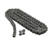 QUARKZMAN #35/06C-1 Chaîne à Rouleaux 91cm avec Pas 3/8" Acier au Carbone | avec Maillon de Jonction Gratuit pour Vélos, Karting, 96 Maillons
