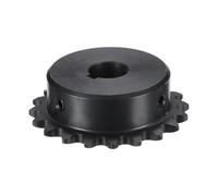 QUARKZMAN #35 Pignon De Chaîne Type B, Alésage 5/8", 20 Dents, Monobrin, Acier Au Carbone, Rainure De Clavette Avec Vis De Fixation