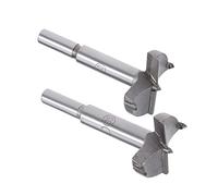QUARKZMAN 35mm et 40mm Foret Forstner Forets Ensemble, Tungstène Carbure Bois Cloche Scie Tarière Ouvre-porte Travail du bois Charnière Trou Perçage Alésage Mèche Fraise Gris avec Étui