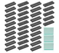 QUARKZMAN 35Pcs 500V DIP IC Chip Socket Adapter Pas De 2.54mm 28 Broches Plates Avec 3Pcs Circuit Imprimé Simple Face Étain Pour Breadboard PCB Board Chip