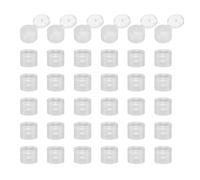 QUARKZMAN 36 Pcs 28/410 Flips Haut Bouchons Pour Bouteilles, Remplacement Plastique Réutilisable Anti-déversement Bouteille Couvercle pour Bouteilles Presser, Transparent
