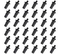 QUARKZMAN 36 pcs 7,5 mm Armoire Porte Réparation Broches Noir | Plastique Amortisseur Remplacement Épingles Ressort Axe Chargé, Épingles Meubles Porte Panneau Connecteur pour Volet Cuisine