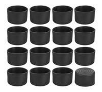 QUARKZMAN 36 Pcs Protection Pied de Chaise, 38mm Embout de Pied de Chaise en PVC sans Marquage Antidérapants Rond Protecteurs de Sol pour Pieds de Table, Noir