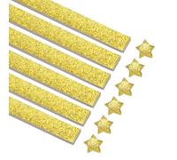 QUARKZMAN 360 Feuilles Papier Origami Pailleté Étoiles Papier Or Papier à Plier Pour Débutants Projets Arts et Artisanat, 0.4 x 9.3 Pouce