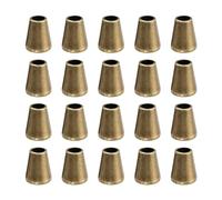 QUARKZMAN 36pcs Alliage Cloche Fin Bouchons, 12,5 mm x 10 mm Cordon Extrémités Verrouillage Bascule Bouchonuchon Fin Bouchon Corde Attaches pour Vêtements Sac Dos Cordon, Bronze