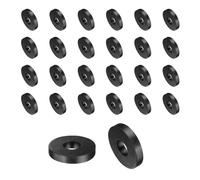 QUARKZMAN 36pcs Entretoises en Caoutchouc Rondes Anti-Vibration,Rondelle Plate Grommets Amortisseur pour Connexions Électriques Réparation Automobiles Voiture, 30x12x5mm (OD x ID x Hauteur)