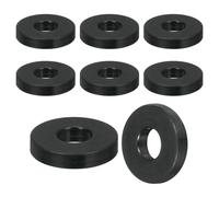 QUARKZMAN 36Pcs Rondelle Caoutchouc 25 mm OD x 10 mm ID x 5 mm Épaisseur Entretoise Plastique Plates Anti-Vibrations Rond pour Machines Industrielles Domestiques