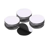 QUARKZMAN 36set Bandes Auto-Adhésives Crochet Et Boucle 2.4" Rondes Double Face crochet Nylon Auto-Adhésif Pour Maison Bureau Voiture, Noir