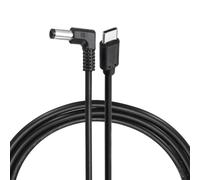 QUARKZMAN 36W Câble PD Trigger, 12V 3A 5.5x2.1mm Type-C Angle Droit Cordon D'alimentation 2.0m/6.6ft USB C Vers DC PD Câble De Charge Rapide Pour Portable Monitor, Security Camera