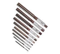 QUARKZMAN 3mm-12mm Main Alésoirs Ensemble x 10PCS 6 Droit Cannelures pour Alésage en Artisanats, [H8 Précision]