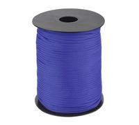 QUARKZMAN 3mm Corde Tressée en Polypropylène, 100M Corde en Nylon Creuse pour Corde à Linge, Camping, Randonnée, Extérieur, Bleu Foncé