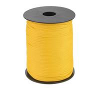 QUARKZMAN 3mm Corde Tressée en Polypropylène, 100M Corde en Nylon Creuse pour Corde à Linge, Camping, Randonnée, Extérieur, Jaune Clair
